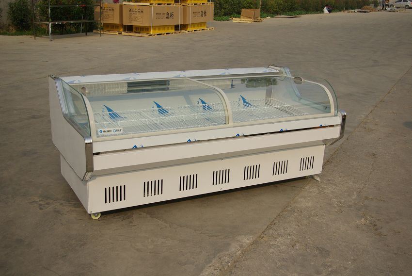 Direct Cooling Supermarket Meat Showcase Fridge